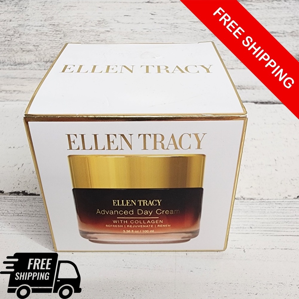 Ellen Tracy Advanced Day Cream with Collagen 3.38 oz NEW